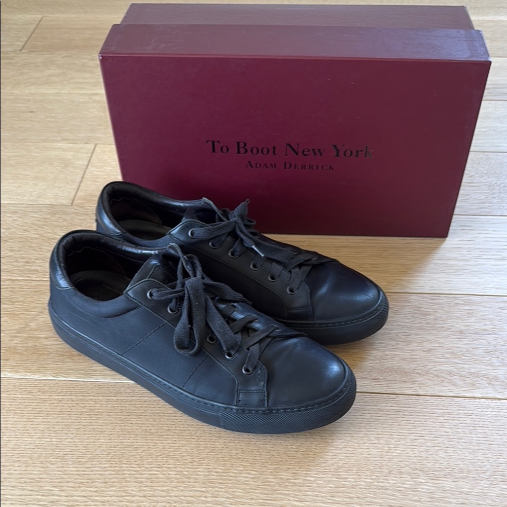 To Boot Black Minimalist Sneakers